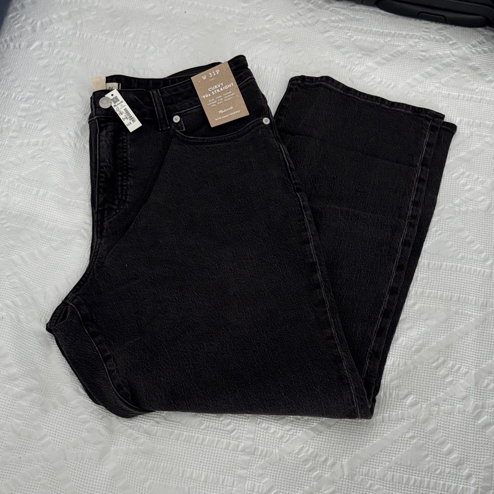 Madewell Women's Black Straight Leg Jeans
